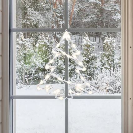 LED Vanjska božićna dekoracija za prozor 35xLED/230V IP44 toplo bijela/stablo