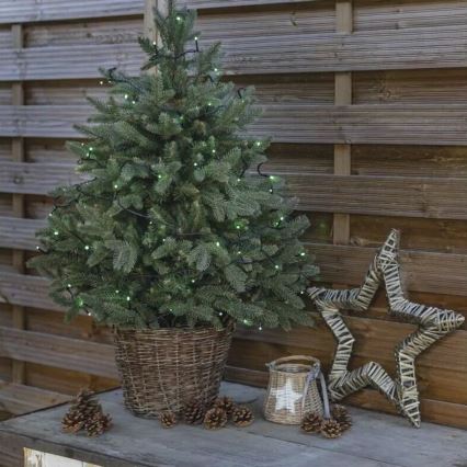 LED Vanjska božićna girlanda 100xLED/10m IP44 zelena