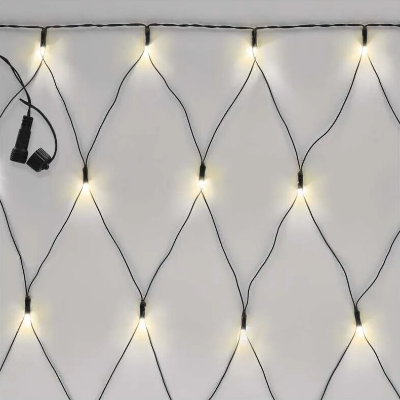 LED Vanjska božićna girlanda 160xLED/2x1,5m IP44 toplo bijela