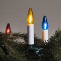 LED Vanjska božićna girlanda FELICIA FILAMENT 20xE10 19m šarena/topla bijela IP44, Proizvedeno u Češkoj