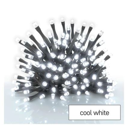 LED Vanjska božićna girlanda 40xLED/3xAA 3,3m IP44 hladno bijela