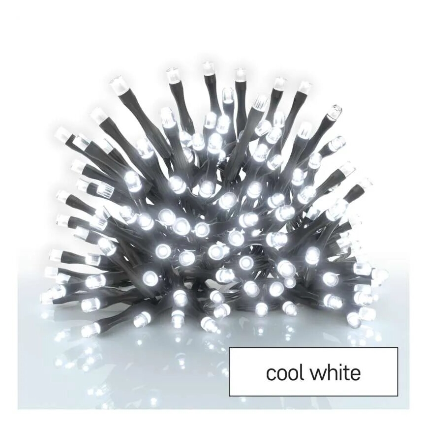 LED Vanjska božićna girlanda 40xLED/3xAA 3,3m IP44 hladno bijela