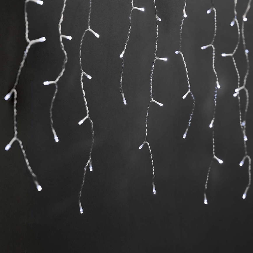 LED Vanjska božićna svjetlosna zavjesa 180xLED/7 funkcija 10,9m IP44 hladna bijela
