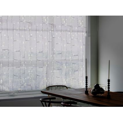 LED Vanjska božićna zavjesa CURTAIN 480xLED/8,4W/230V 3x3 m IP44 hladna bijela