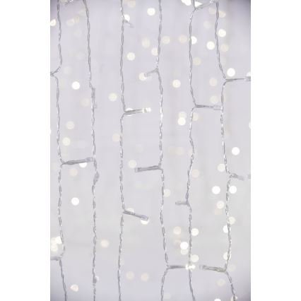 LED Vanjska božićna zavjesa CURTAIN 480xLED/8,4W/230V 3x3 m IP44 hladna bijela