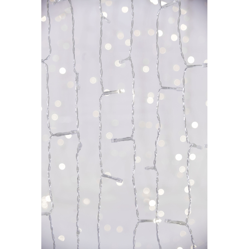 LED Vanjska božićna zavjesa CURTAIN 480xLED/8,4W/230V 3x3 m IP44 hladna bijela