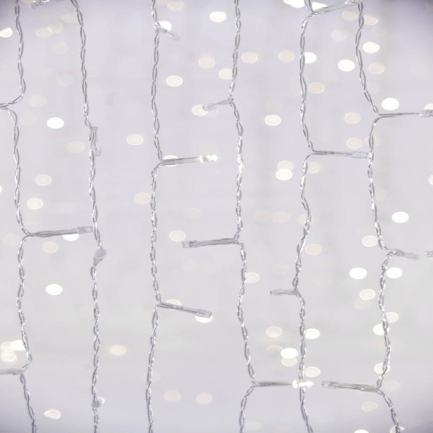 LED Vanjska božićna zavjesa CURTAIN 480xLED/8,4W/230V 3x3 m IP44 hladno bijela