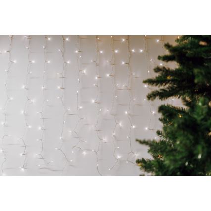 LED Vanjska božićna zavjesa CURTAIN 480xLED/8,4W/230V 3x3 m IP44 hladno bijela