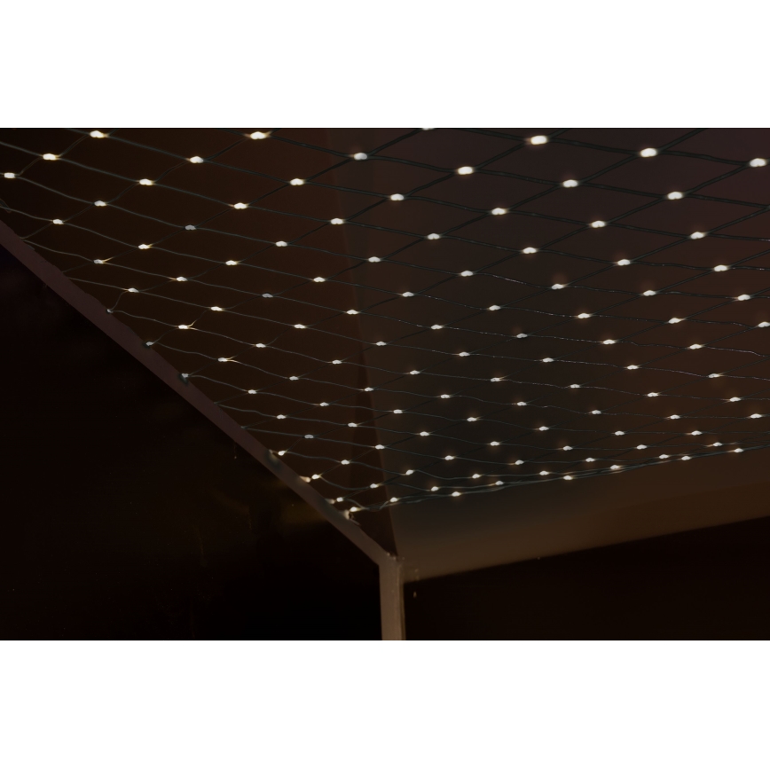 LED Vanjska božićna zavjesa NET 240xLED/7,2W/230V 1,5x2 m IP44 topla bijela