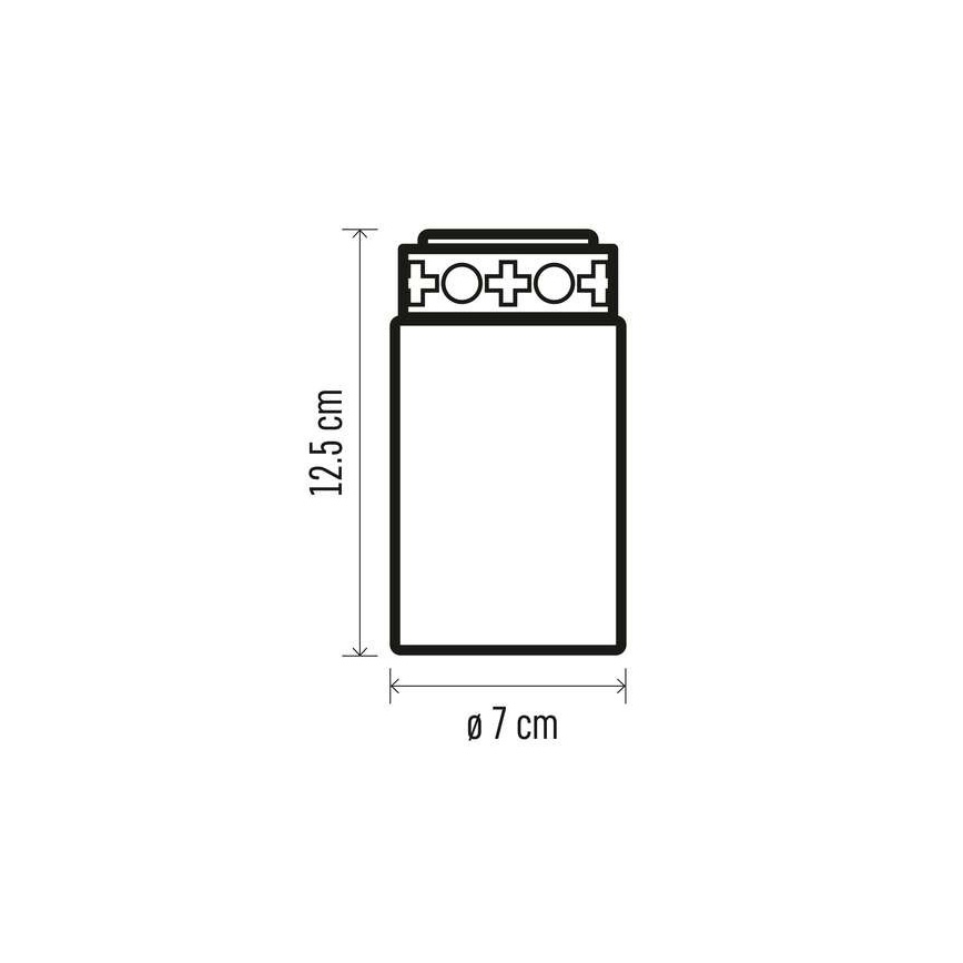 LED Vanjska dekoracija 1xLED/2xC IP44 crvena