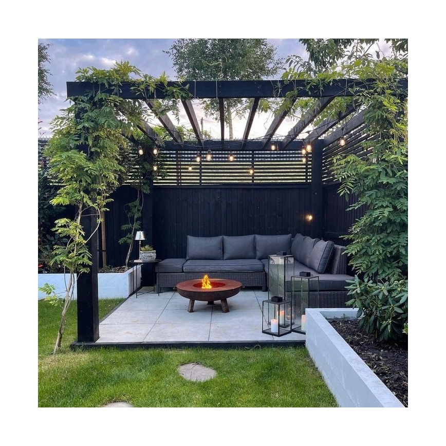 LED vanjska dekorativna girlanda 20xE27/1W/230V 20,94 m IP44 crna