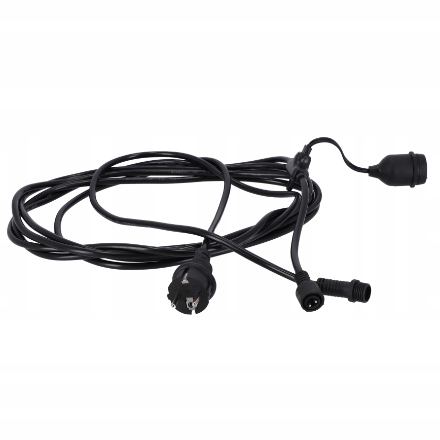 LED vanjska dekorativna girlanda 20xE27/1W/230V 20,94 m IP44 crna