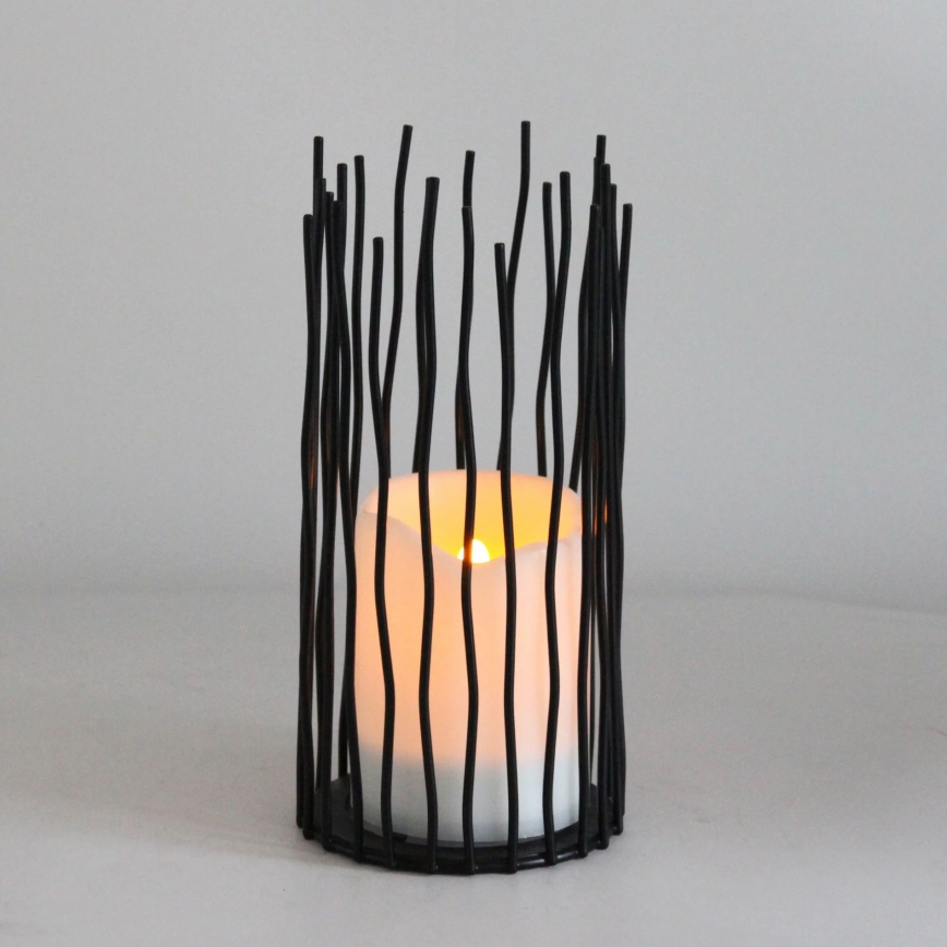 LED Vanjska dekorativna svjetiljka NYBORG LED/2xAA 22 cm IP44 topla bijela