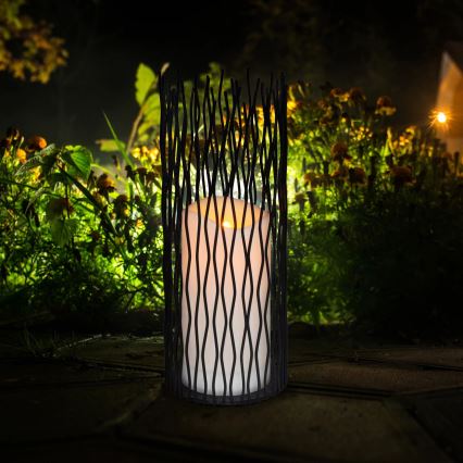 LED Vanjska dekorativna svjetiljka NYBORG LED/2xAA 35 cm IP44 topla bijela