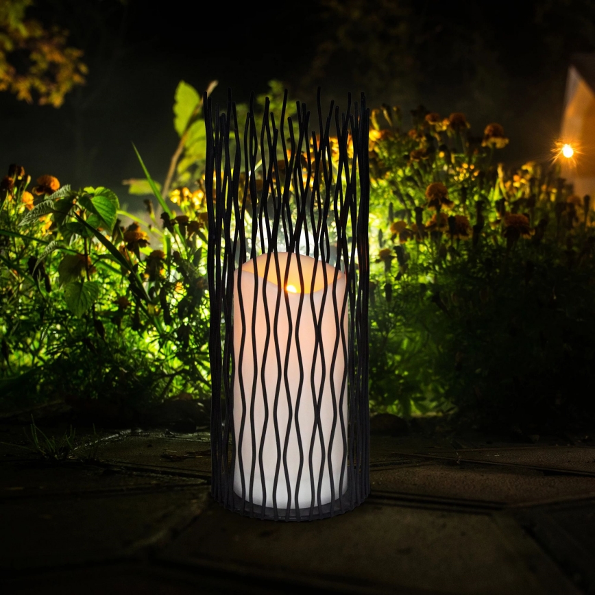 LED Vanjska dekorativna svjetiljka NYBORG LED/2xAA 35 cm IP44 topla bijela