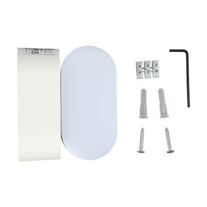 LED Vanjska fleksibilna zidna svjetiljka LED/5W/230V 3000K IP65 bijela