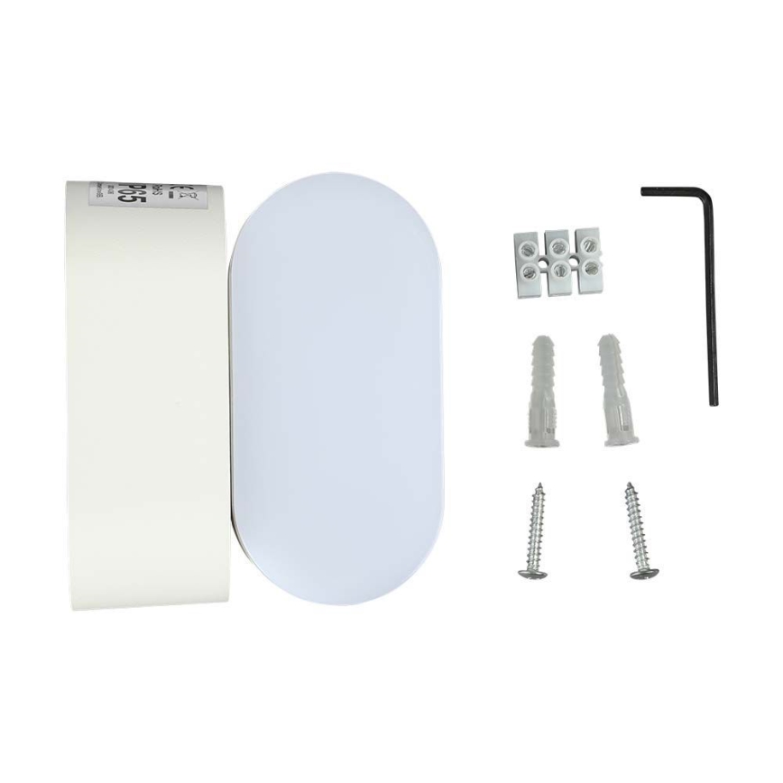 LED Vanjska fleksibilna zidna svjetiljka LED/5W/230V 3000K IP65 bijela