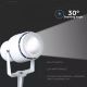 LED Vanjska lampa LED/12W/100-240V IP65 bijela - zeleno svjetlo