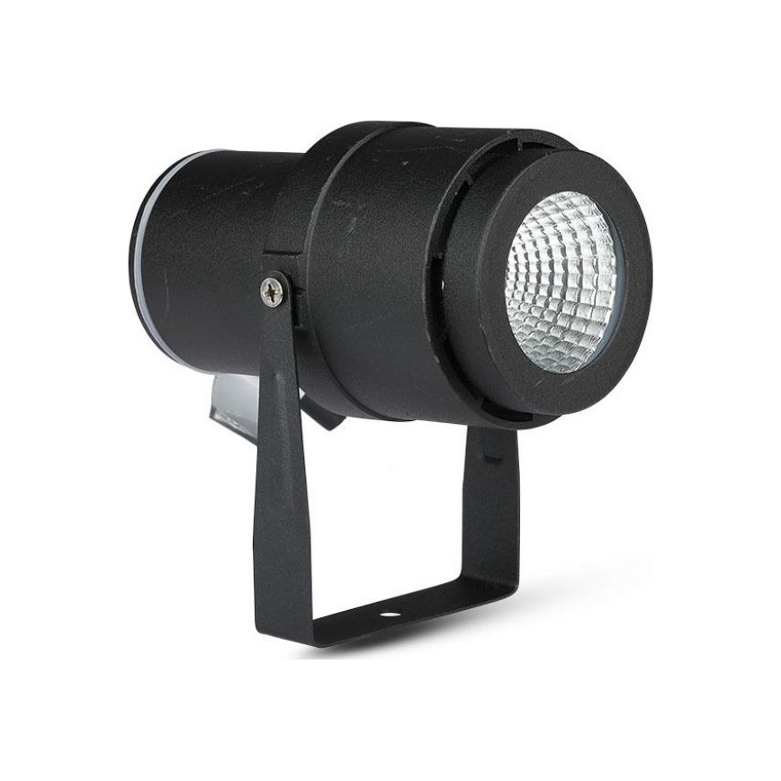 LED Vanjska lampa LED/12W/100-240V IP65 crna - zeleno svjetlo