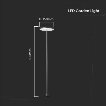 LED Vanjska lampa LED/12W/230V 3000K IP65 antracit