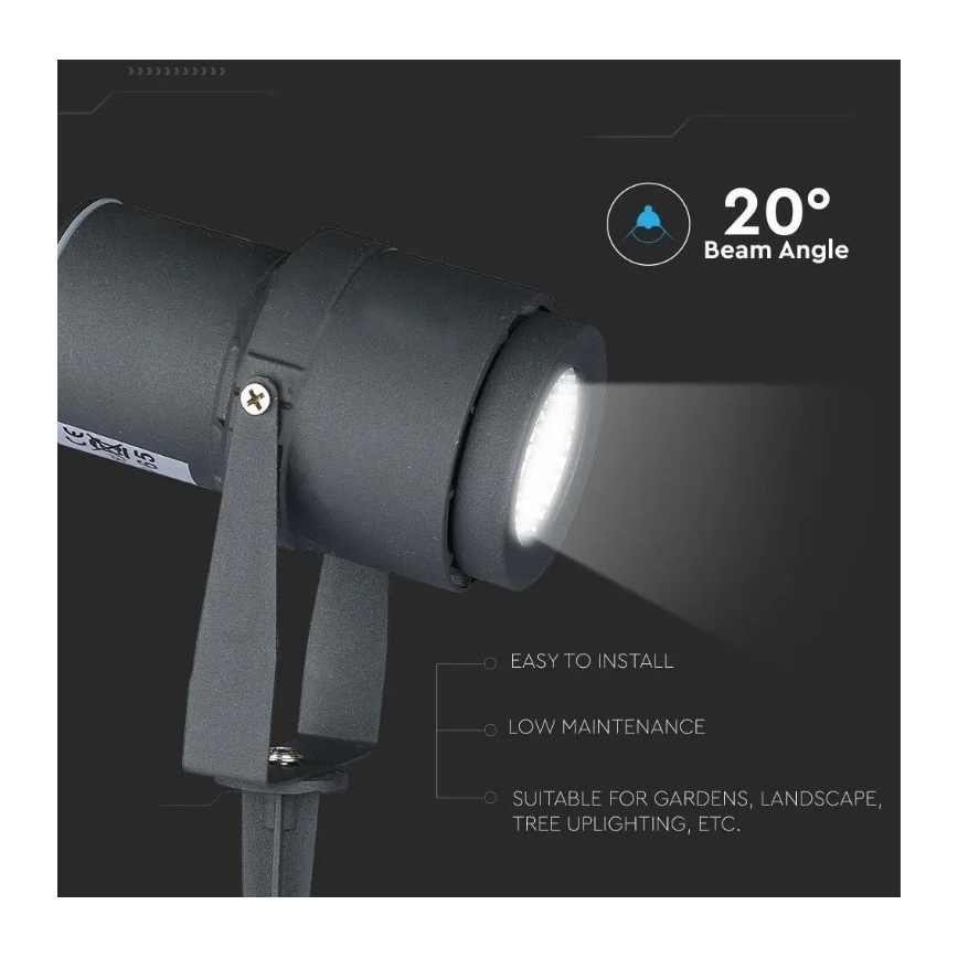 LED Vanjska lampa LED/12W/230V 4000K antracit IP65