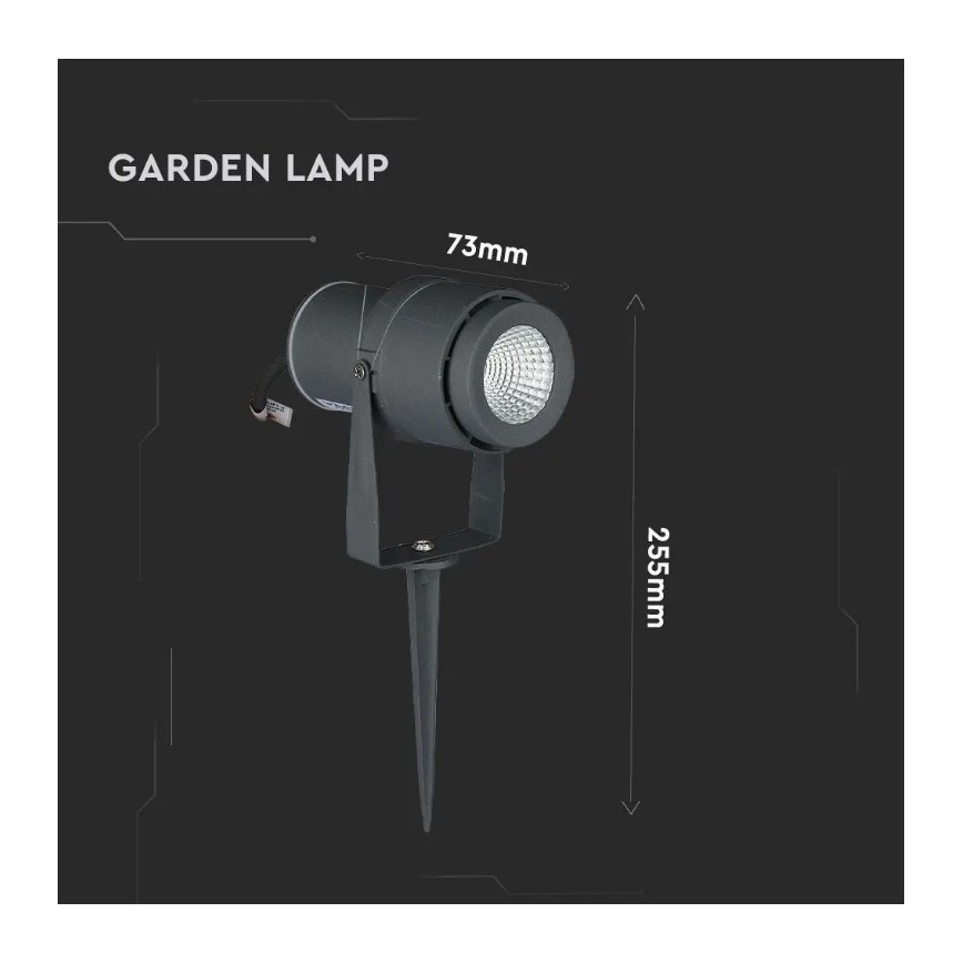 LED Vanjska lampa LED/12W/230V 4000K antracit IP65