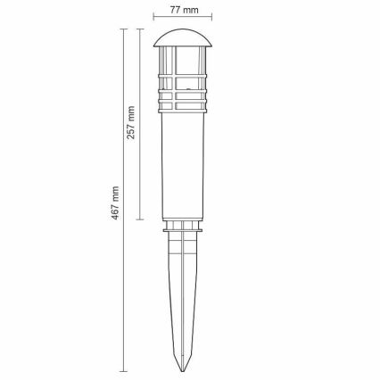 LED Vanjska lampa LED/3W/230V 2800K IP65