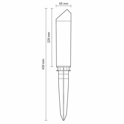 LED Vanjska lampa LED/3W/230V 2800K IP65