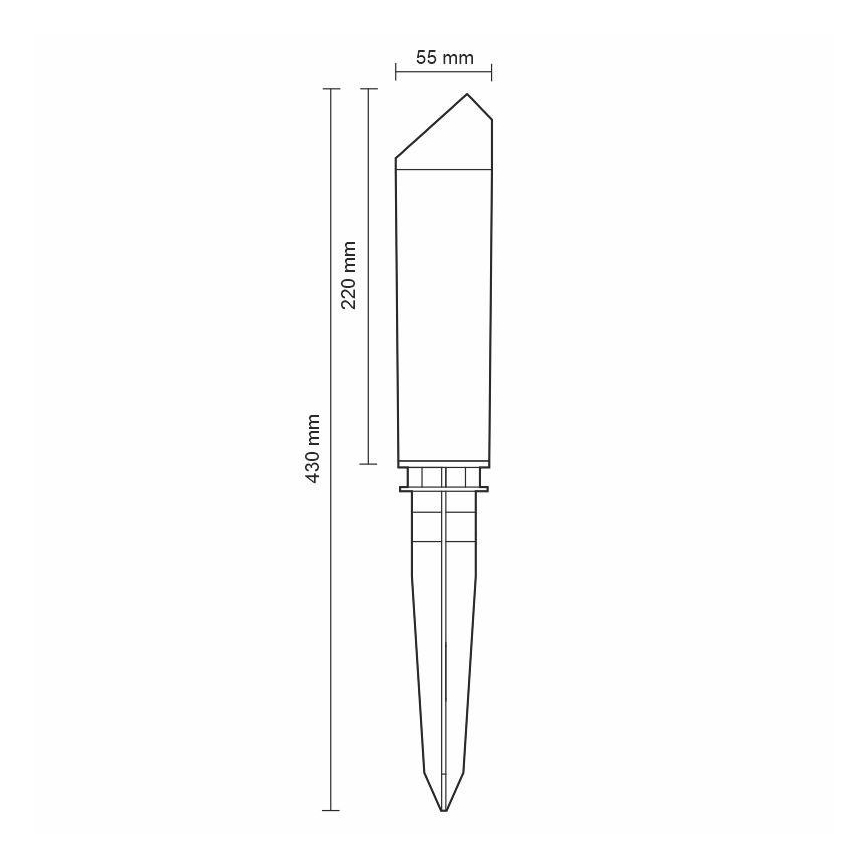 LED Vanjska lampa LED/3W/230V 2800K IP65