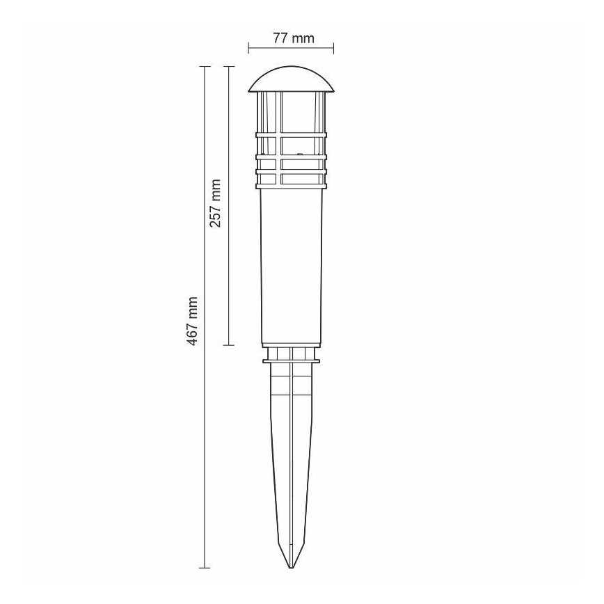 LED Vanjska lampa LED/3W/230V 4000K IP65