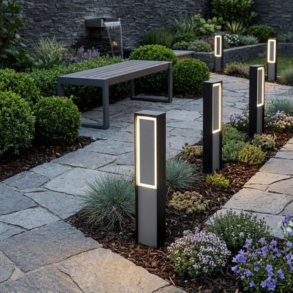 LED vanjska lampa MODO LED/8W/230V 4000K IP54 50 cm crna