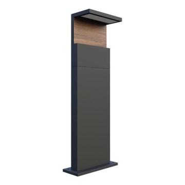 LED Vanjska lampa NATURA LED/12W/230V 4000K 60 cm IP65 smeđa/antracit