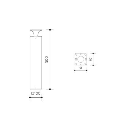 LED Vanjska lampa ORNELA LED/6W/230V 3000K IP54 smeđa