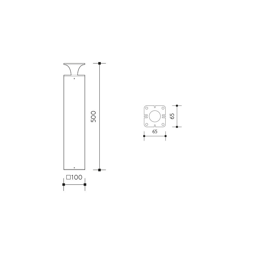 LED Vanjska lampa ORNELA LED/6W/230V 3000K IP54 smeđa