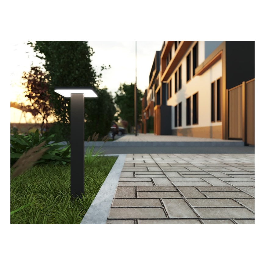 LED Vanjska lampa sa senzorom BARI LED/10W/230V 4000K 60 cm IP54 antracit
