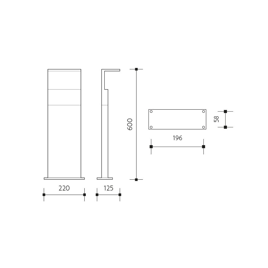 LED Vanjska lampa sa senzorom NATURA LED/12W/230V 4000K IP54 smeđa/antracit