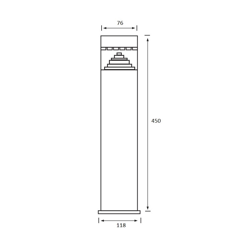LED Vanjska lampa SALIX 1xLED/6W/230V IP44