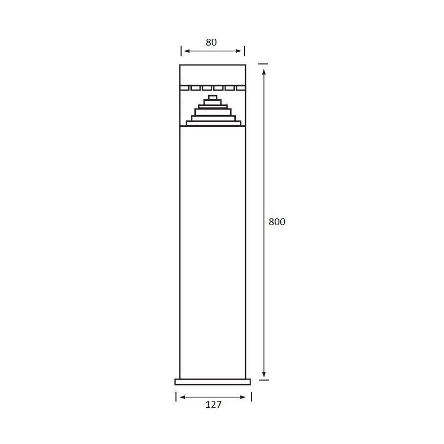 LED Vanjska lampa SALIX 1xLED/6W/230V IP44