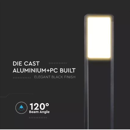 LED Vanjska lampa SAMSUNG CHIP LED/10W/230V 3000K IP65 crna