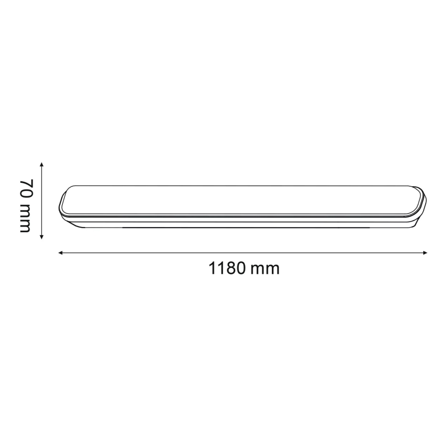 LED Vanjska linearna svjetiljka LED/30W/230V IP65