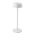 LED Vanjska prigušiva stolna lampa na dodir LED/2W/5V 4400 mAh IP54 bijela