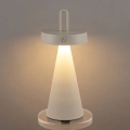 LED vanjska punjiva dodirna stolna lampa HALO s mogućnošću prigušivanja LED/1,5W/3,7V 3000 mAh IP44 siva