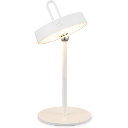 LED vanjska punjiva stolna lampa na dodir s mogućnošću prigušivanja GENTLE LED/1,5W/3,7V 3000 mAh IP44 bijela