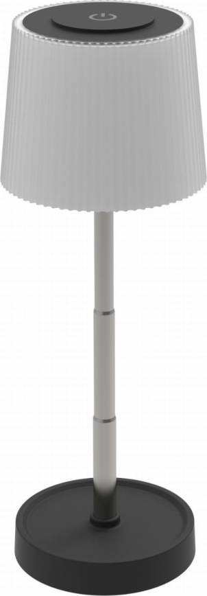 LED vanjska punjiva stolna svjetiljka s prigušivanjem LED/2W/5V IP44 1200 mAh siva