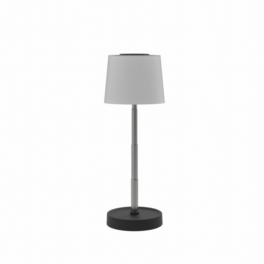 LED vanjska punjiva stolna svjetiljka s prigušivanjem LED/2W/5V IP44 1200 mAh siva