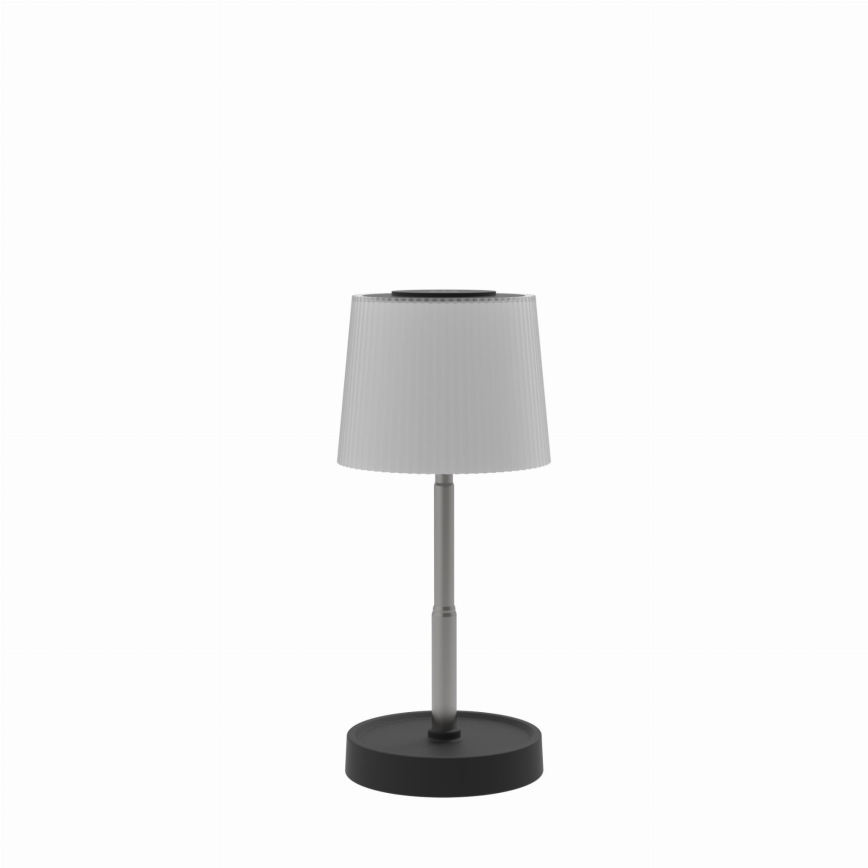 LED vanjska punjiva stolna svjetiljka s prigušivanjem LED/2W/5V IP44 1200 mAh siva