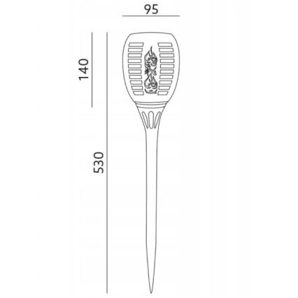 LED Vanjska solarna svjetiljka SPARKLE LED/0,12W/1,2V IP44 300 mAh