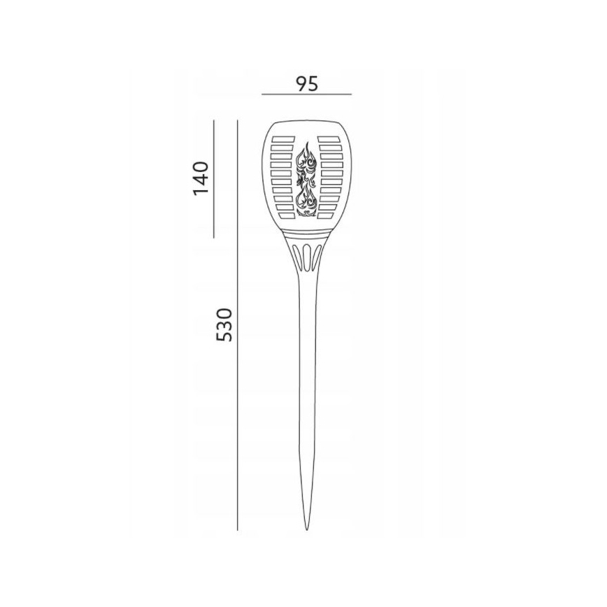 LED Vanjska solarna svjetiljka SPARKLE LED/0,12W/1,2V IP44 300 mAh