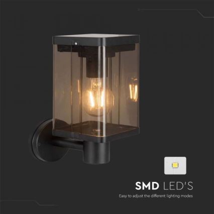 LED Vanjska solarna zidna svjetiljka sa senzorom LED/2,5W/3,7V 3000K IP54 2000 mAh