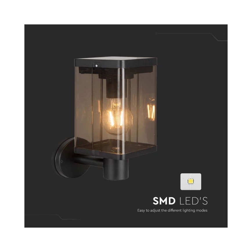 LED Vanjska solarna zidna svjetiljka sa senzorom LED/2,5W/3,7V 3000K IP54 2000 mAh